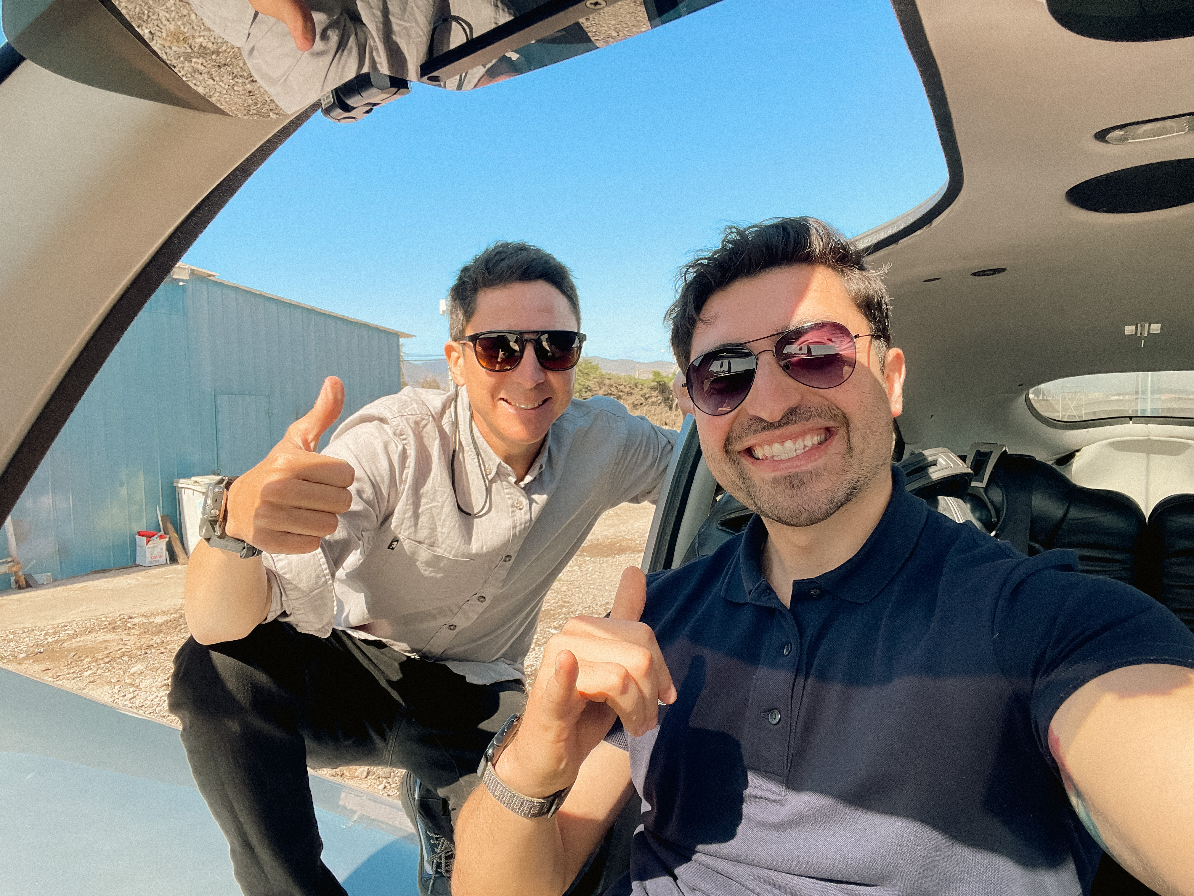 Maximiliano con David Ávila
